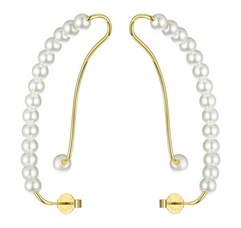 Pearl Me Cuff Earrings
